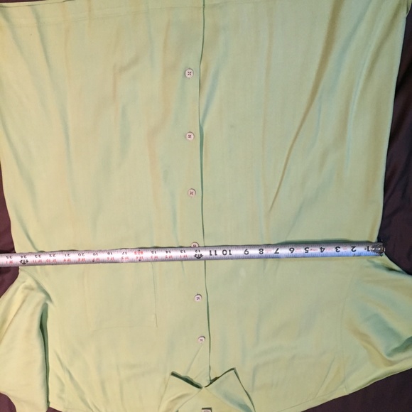 Tommy Bahama Mens Green 100% Silk Short Sleeve XL - Picture 7 of 8